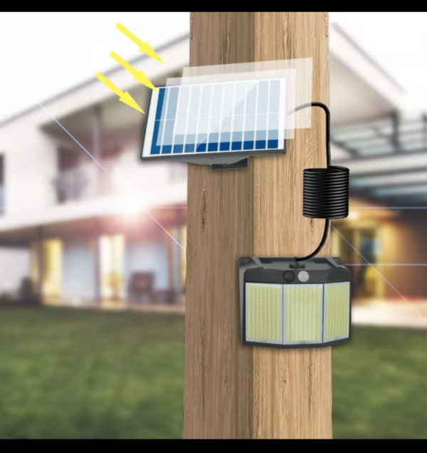 468 LED Super Bright Outdoor Solar Lamp Waterproof 3 Modes Motion Sensor Human Induction Solar Garden Light Yard Garage Lights